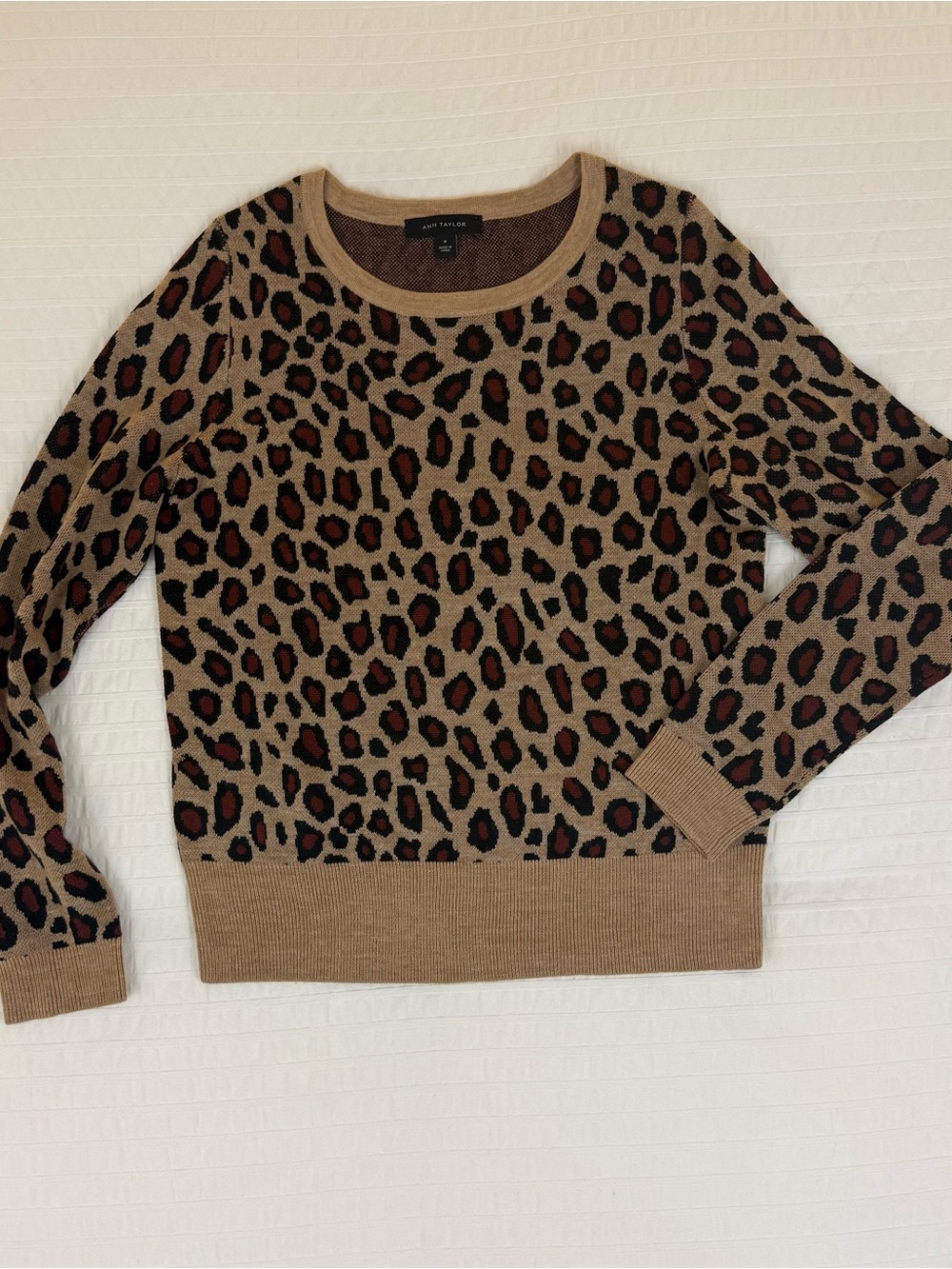 Ann Taylor Cheetah Print Sweater - Size M
